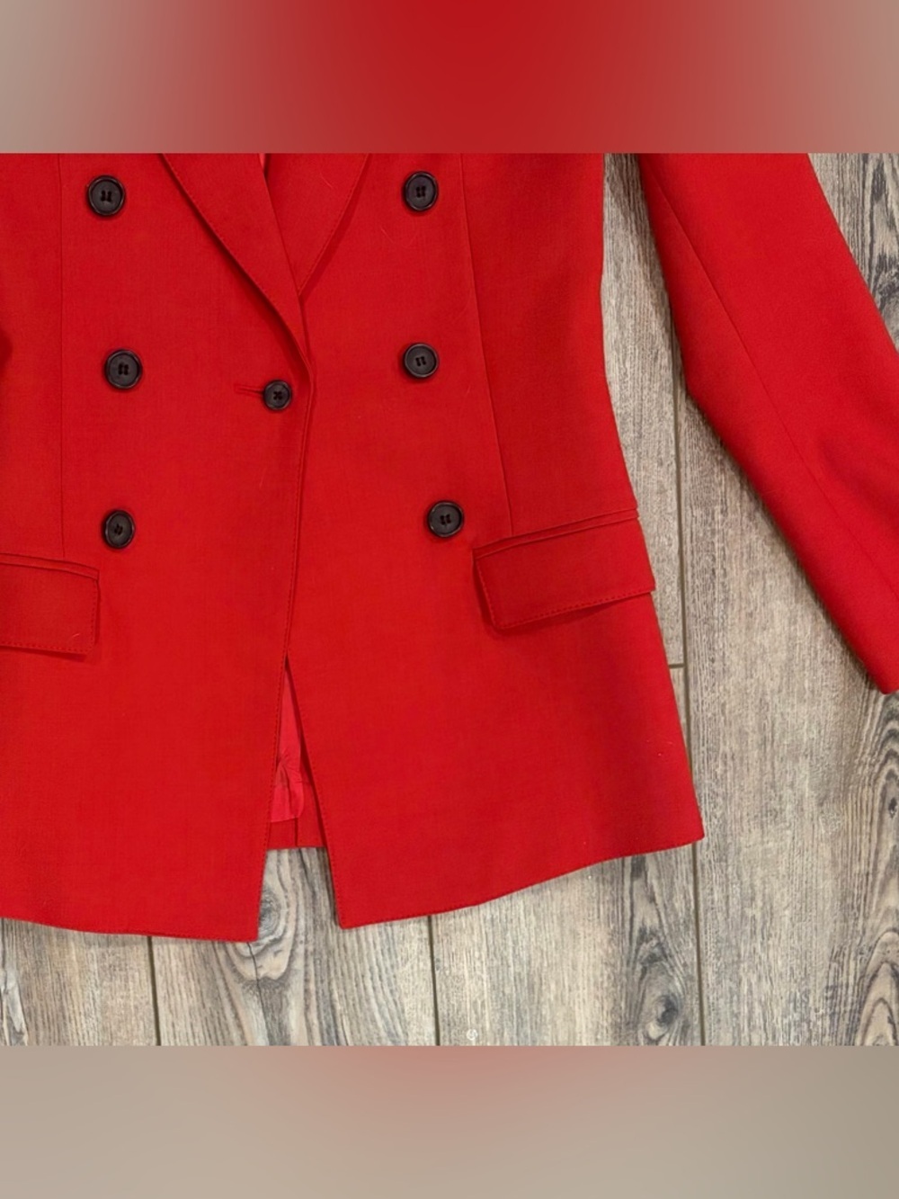 Smythe Not A DB Blazer Brick Red Wool Blend Size 2 Tailored Jacket - Picture 6 of 11